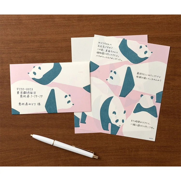 Papier listowy Midori Easy&Cozy | Panda - Image 7